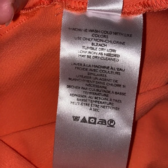 Free People Real Deal High Waist front slit flare pants in coral size XL - Picture 10 of 11